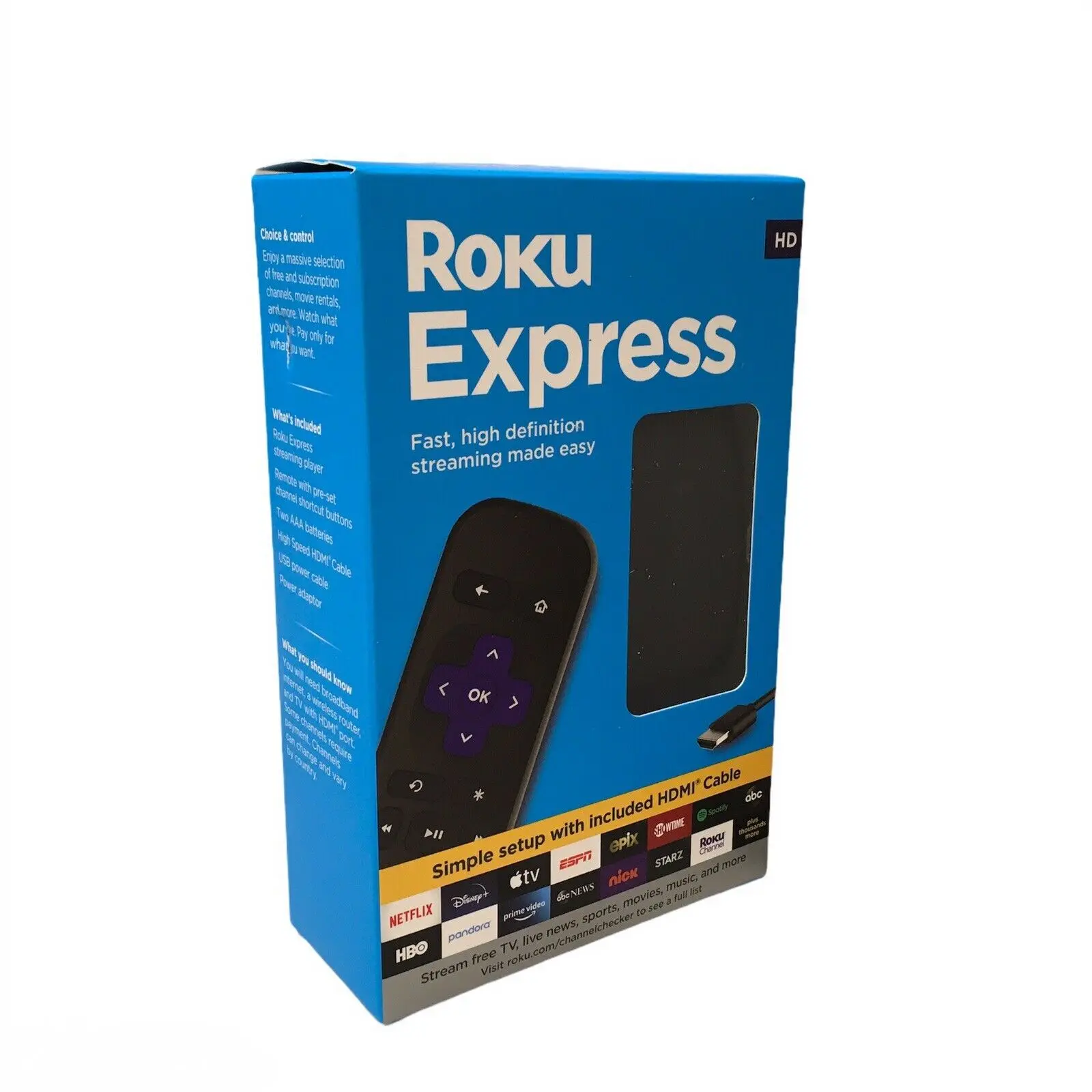 Устройство для потокового медиаплеера Roku 3920R 4K HD HDR