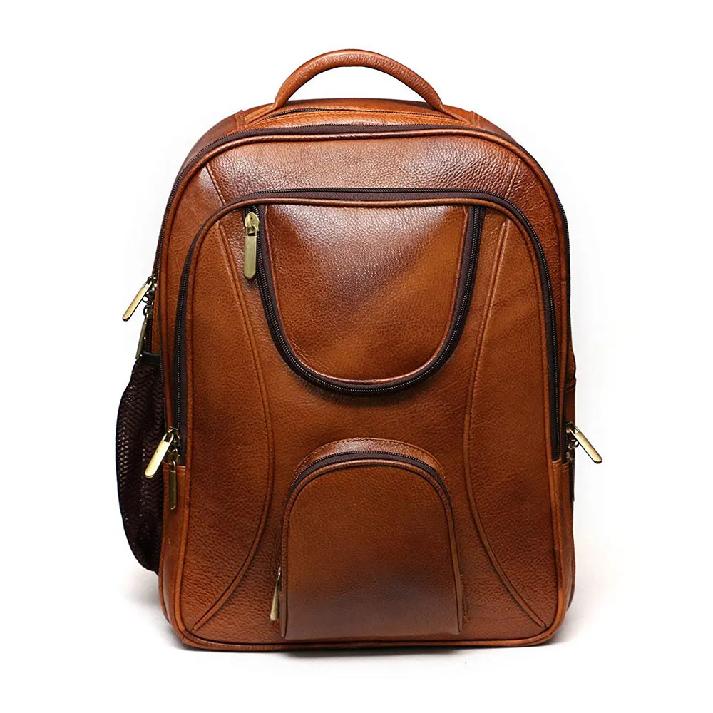 
2021 13inch laptop leather back pack stylish handbag casual backpack 