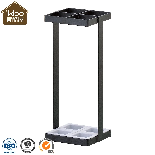 Портативное домашнее хранилище Amazon, оптовая продажа бытовых мелочей, черный дизайнерский комнатный влажный держатель зонта