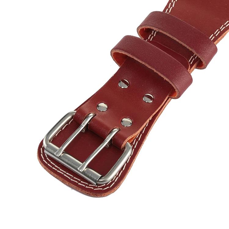 Custom logo leather arrow belt Weight Lifting Leather Gym Training Support Fitness Exercise Bodybuilding Belt