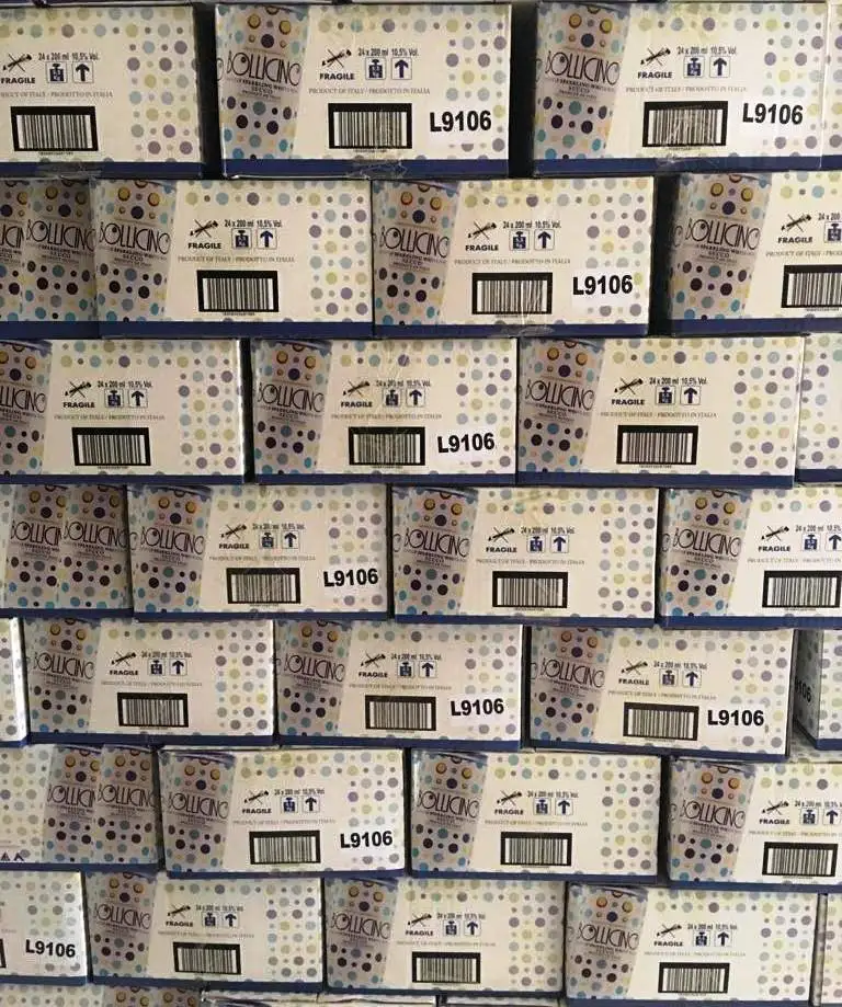 award-winning made in Italy  wine in can Lightly White Sparkling Wine Brut can 20cl for export