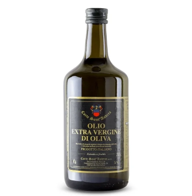 
Italian Unfiltered high quality extra virgin olive oil certified first cold pressing bottle of lt. 0.75 for cooking 