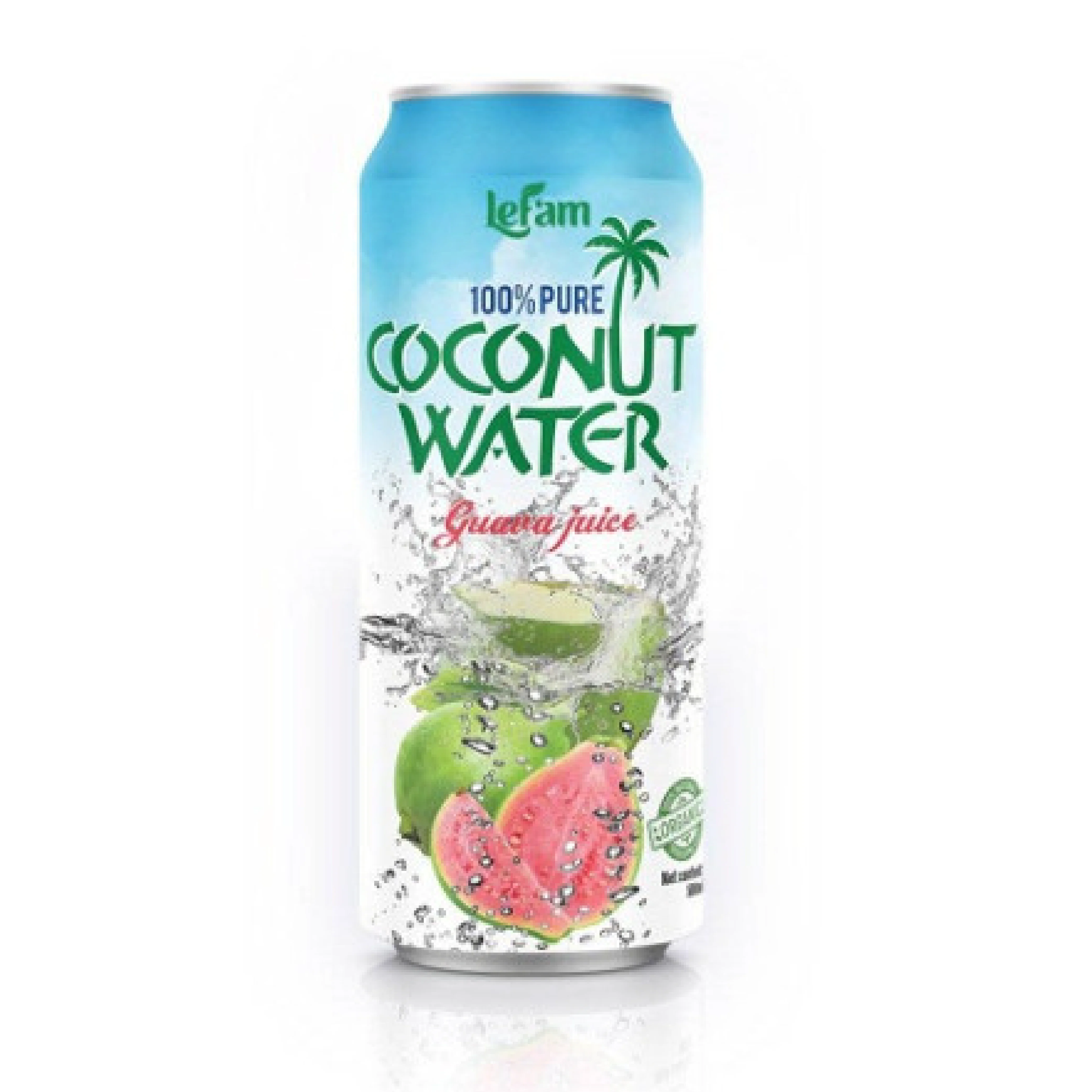 Тропическая OEM кокосовая вода гуава 500 мл консервированная кокосовая вода HACCP Lefam Вьетнам заводская цена 500 мл