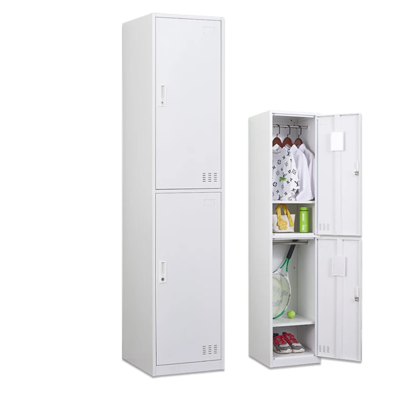 Huiyang Single Locker Metal Wardrobe with 2 Doors Steel Cabinet Vertical Locker With Drawer