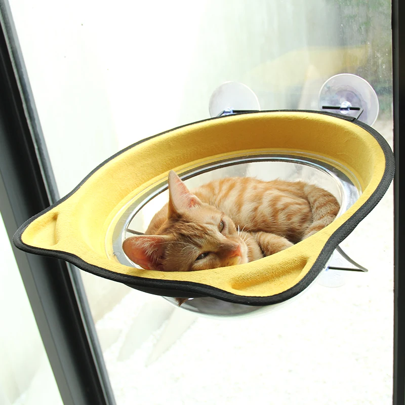 Cat Window Hammocks Window-Mounted Cat Bed with Strong Suction Cups Hold Up for Cats and Small Dogs