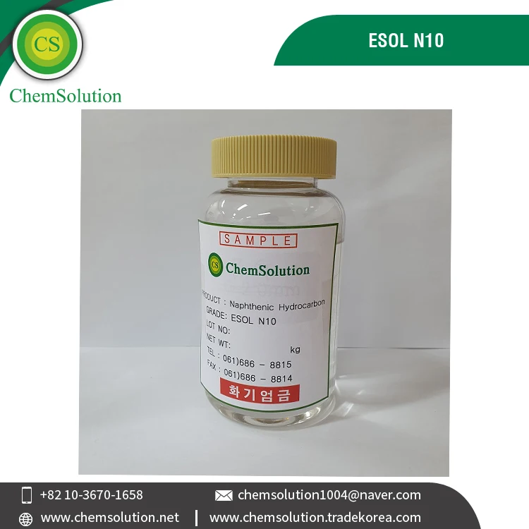 Top Manufacturer of Industrial Grade 99.9% Purity Light Petroleum Hydrocarbon ESOL N10 Solvent