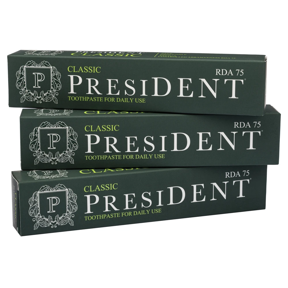 Toothpaste PRESIDENT Classic (75 RDA) 75 ml overseas distributors wanted