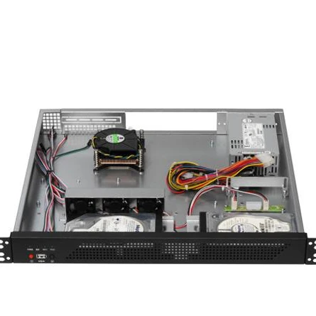 Toploong1u 19 дюймов межсетевой экран сервер случае мини-itx для NVR/хранения