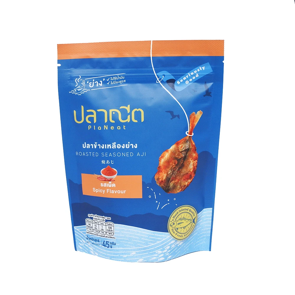 Planeat, Тайланд, закуска из морепродуктов, жареная, приправленная лошадиная скумбрия Aji, пряный вкус