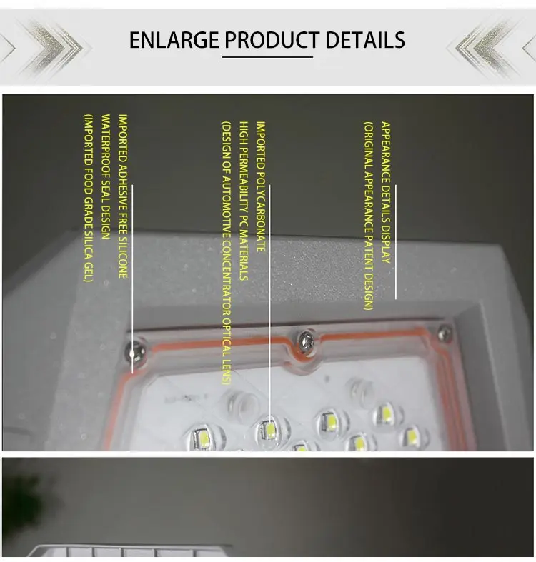 Solar Outdoor Lights Lighting Waterproof Road Ip65 100W 60W Watt 150W Power 30W Lamps 50W High For  Street Lamp Led Street Light
