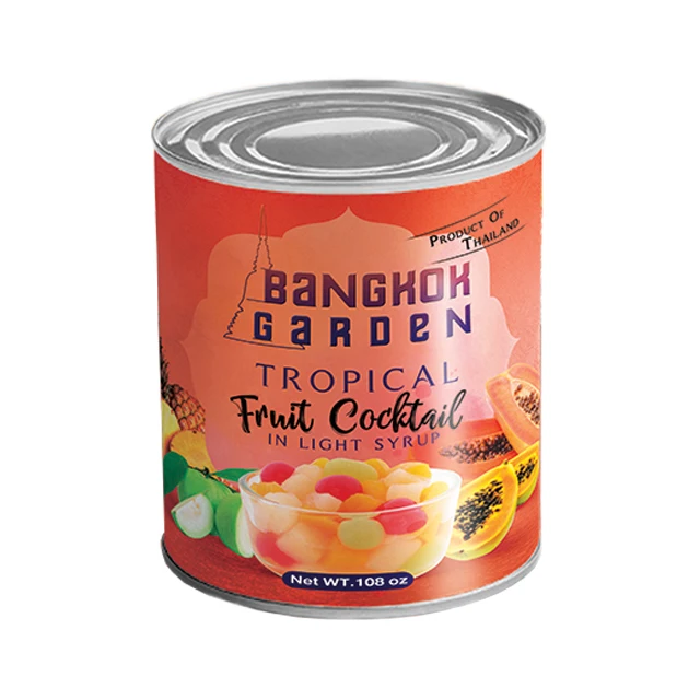 High Quality with Great Price Canned Tropical Fruit Cocktails in Light Syrup 8oz. Mix Fruits from Thailand