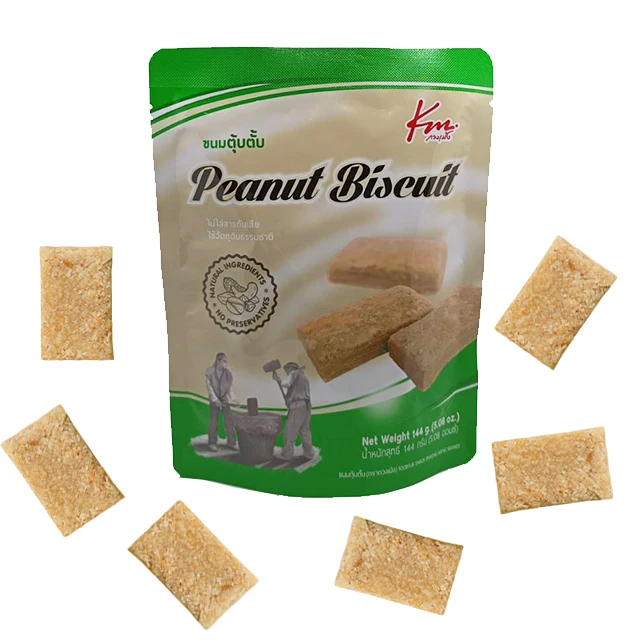 Ароматное высокопротеиновое веганское Арахисовое Печенье (toobbath), тайская закуска, питательная польза и хороший вкус