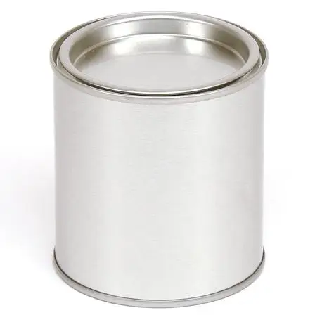 Серебряный Круглый оловянный горшок для краски, Доставка в течение 7 дней, в наличии в ЕС