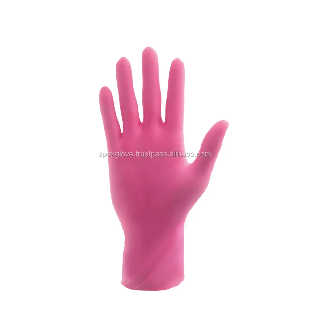 OEM Nitrile Powder Free Glove 3.2g-3.5g 4 colours in a box