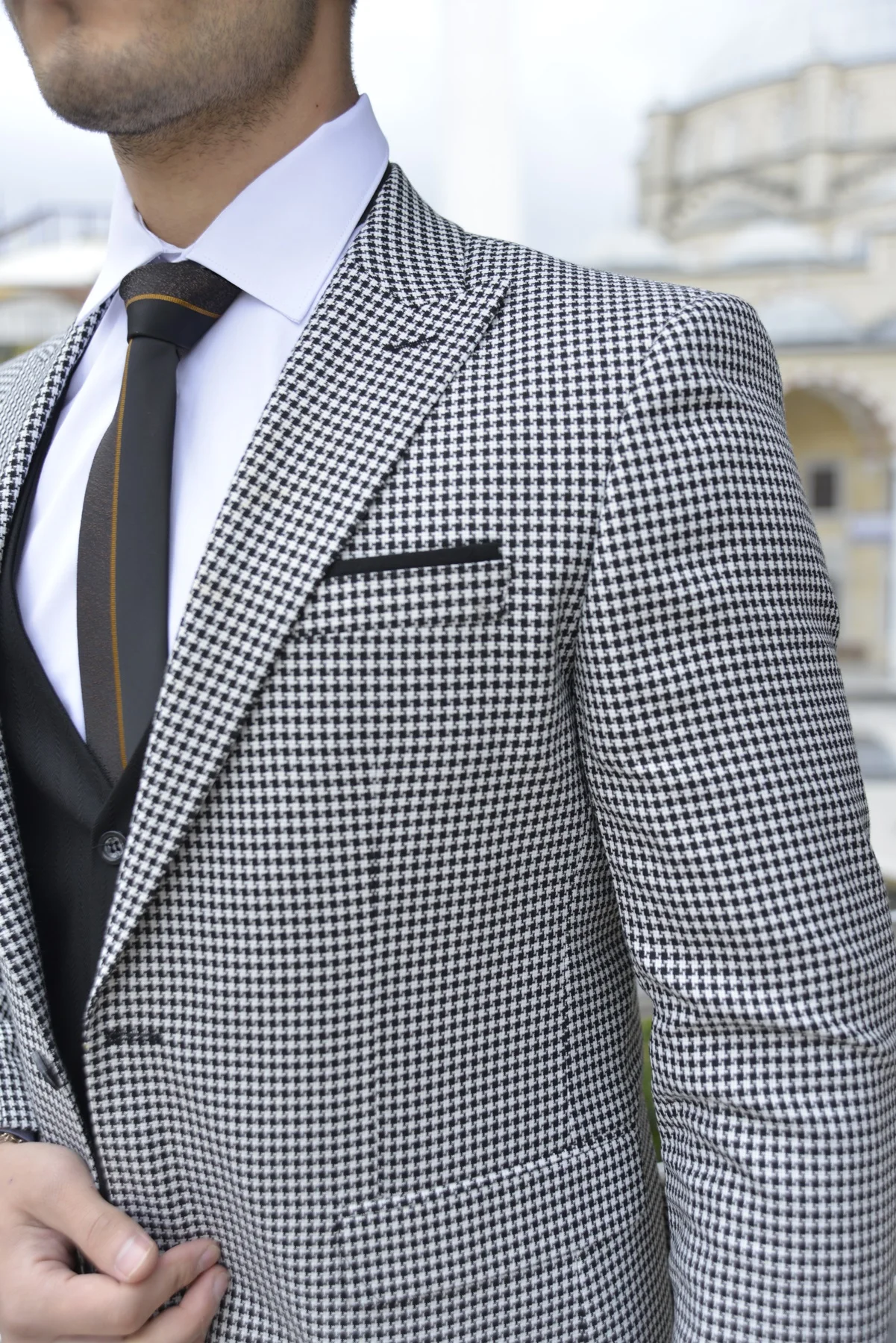 Fashion Men Three Pieces Of Business Suit Dress Wedding Suit Tuxedo New Designs Slim Fit for men