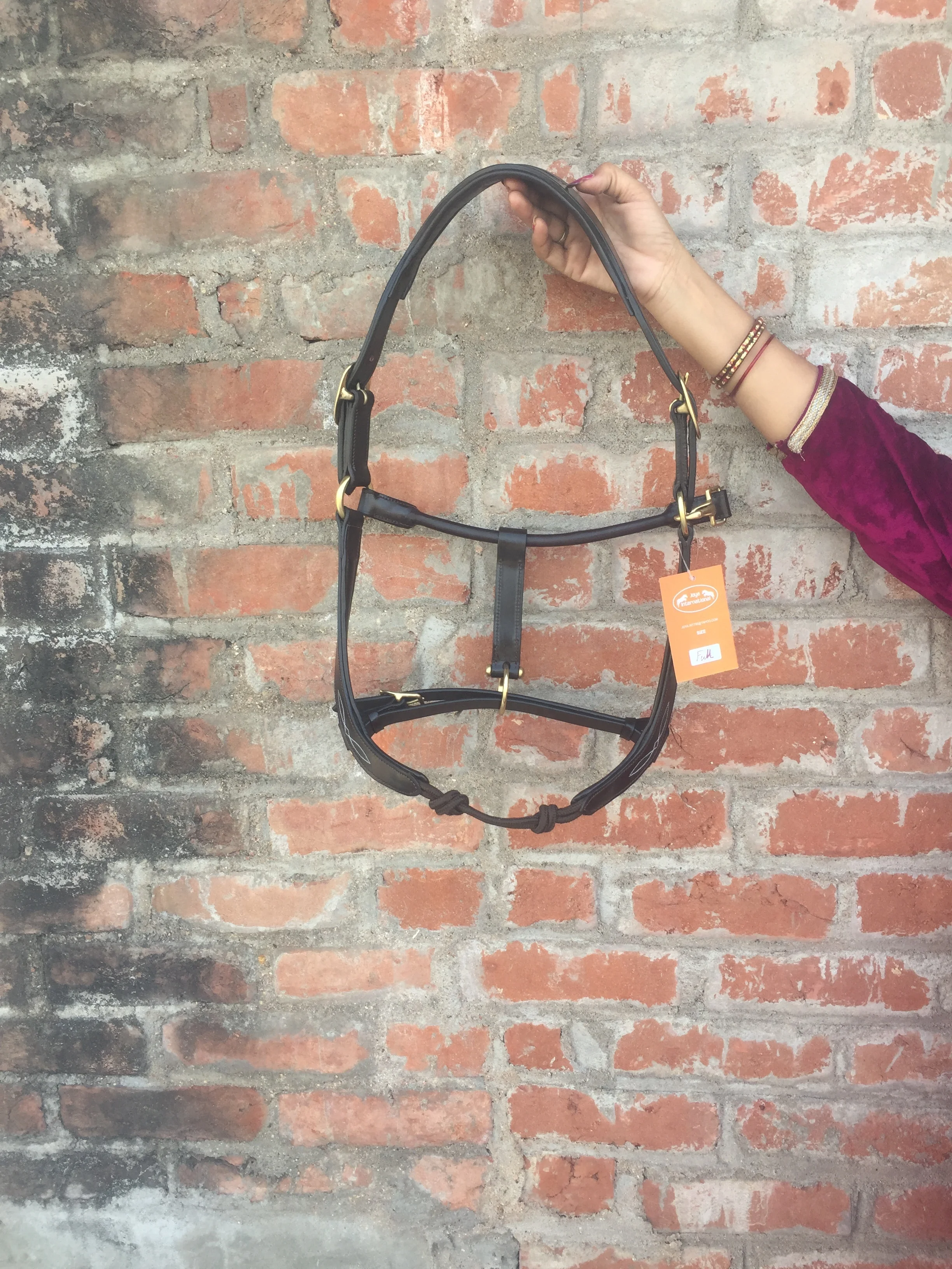 Rope Cord Show Jumping Noseband Horse  Leather Halter smart