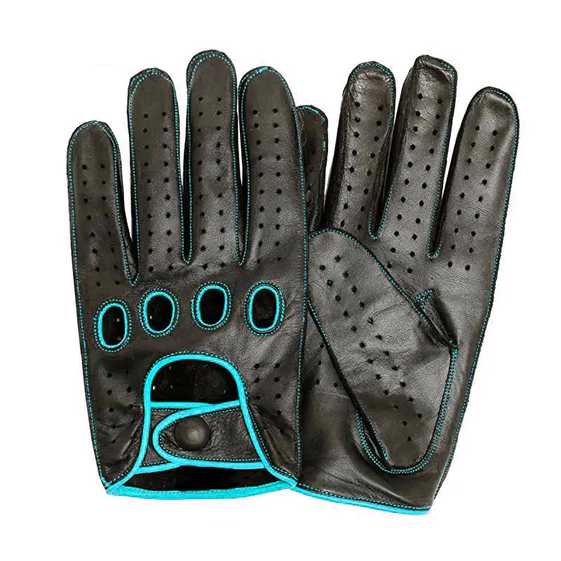 
Тонкие кожаные перчатки для вождения, высококачественные уличные спортивные перчатки для вождения из чистой кожи с сенсорным экраном 