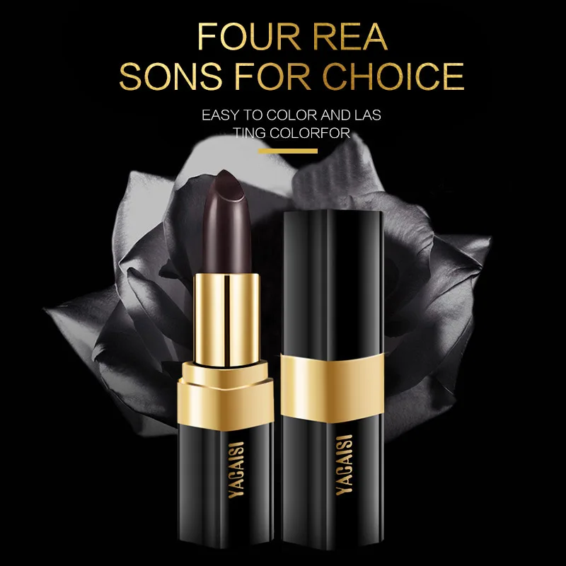 Hot selling Black rose lipstick color-changing makeup long-lasting lipstick moisturizer vegan lipstick without fading wholesale