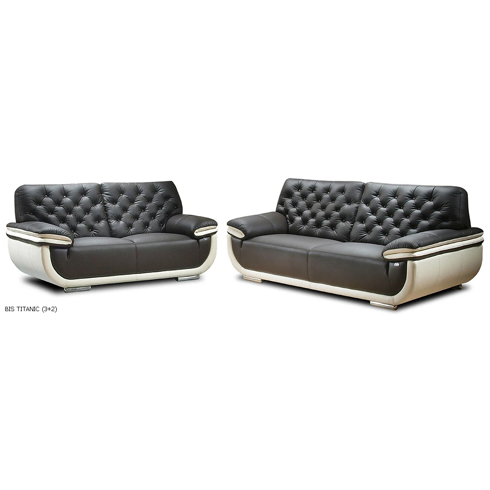 Sofa BIS TITANIC Living Room Modern Home Furniture Genuine Leather Fabric 3+2+1 Couch Lounges Malaysia