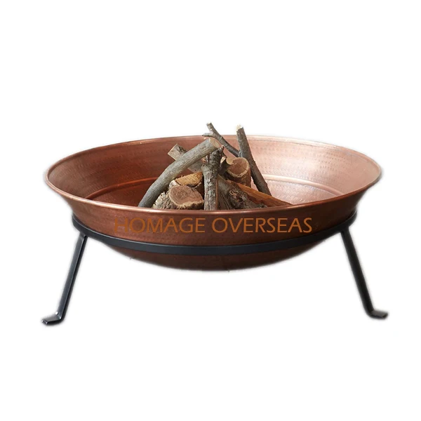 
Metal Fire Pit Low Heat outdoor use Black and Copper Finished 