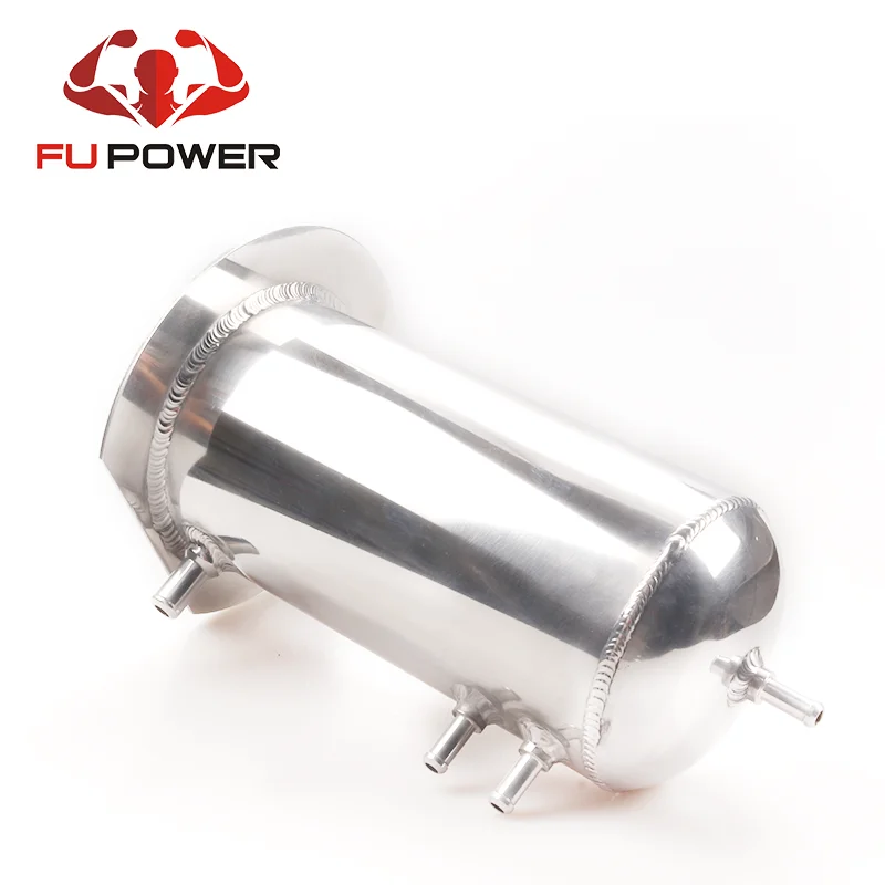 3-Port Baffled Aluminum Alloy Oil Catch Can Tank Drain Valve AN8 Engine Oil Catch Aluminium Reservoir Breather Tanks