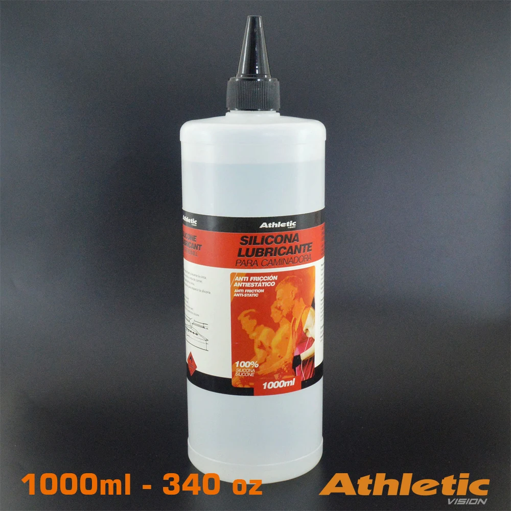 
Premium Silicone Oil for all treadmills belts - 1000ml - 340oz 