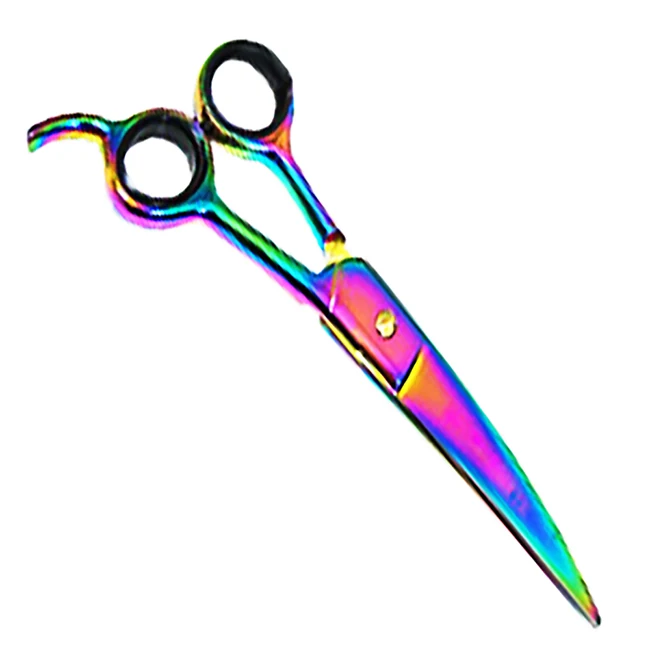 Top quality 440-C Professional Pet Hair Cutting Shear Scissors Curved Blade
