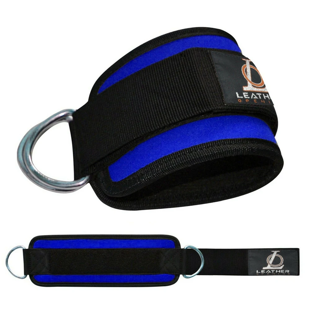 Sport Adjustable Ankle Weights Fitness Ankle Double D-Ring Strap for Weightlifting Leg Gym Workout