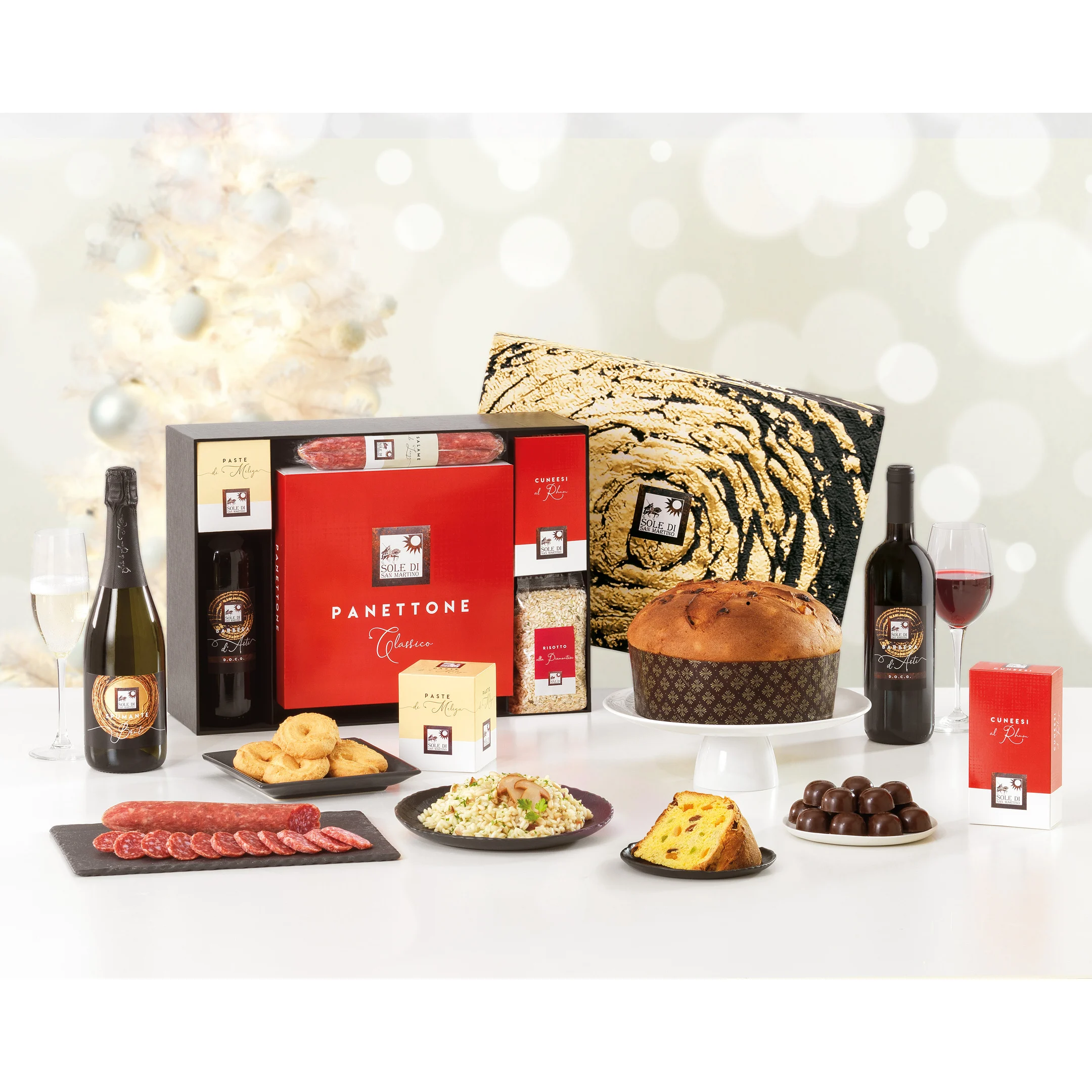 Food & beverage Italian PREMIUM Food & Wine bundle of products in giftbox KIT 8