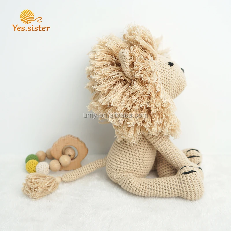 Ручная работа плюшевая кукла-животное вязанные игрушки Прорезыватель для зубов детская игрушка на Рождество детей