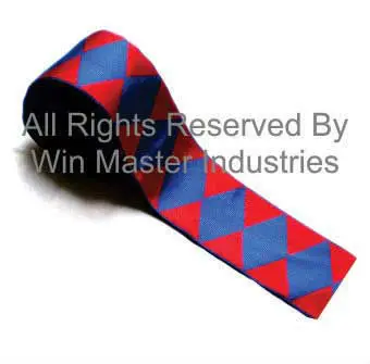 custom embroidered trim woven jacquard ribbon for uniforms high quality uniform ribbons for sale