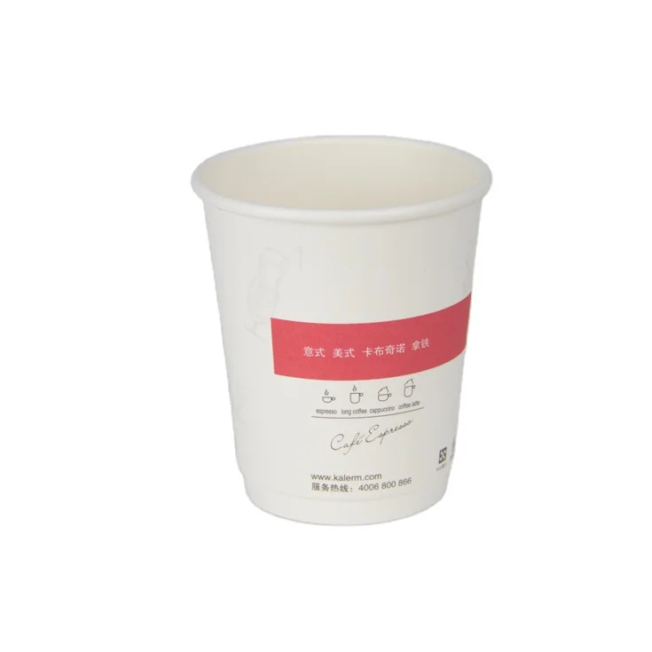 
Factory wholesale custom printed disposable double layer hot drink paper coffee cups biodegradable 