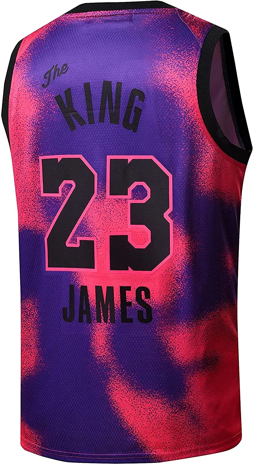 Качественная розовая баскетбольная майка King #23 под заказ