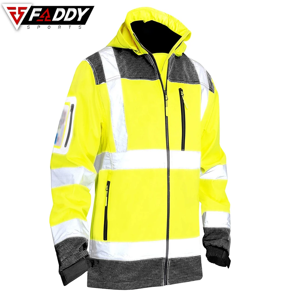 
2021 Men New Model Safety Men Clothing Autumn Work Clothes Cotton Reflective Work Jacket 