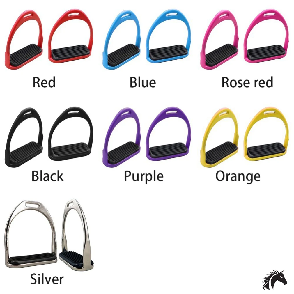 Stirrup With Rubber Pad Horsing Equestrian Lightweight Aluminum Saddle Accessories Horse Riding Equipment Wholesale
