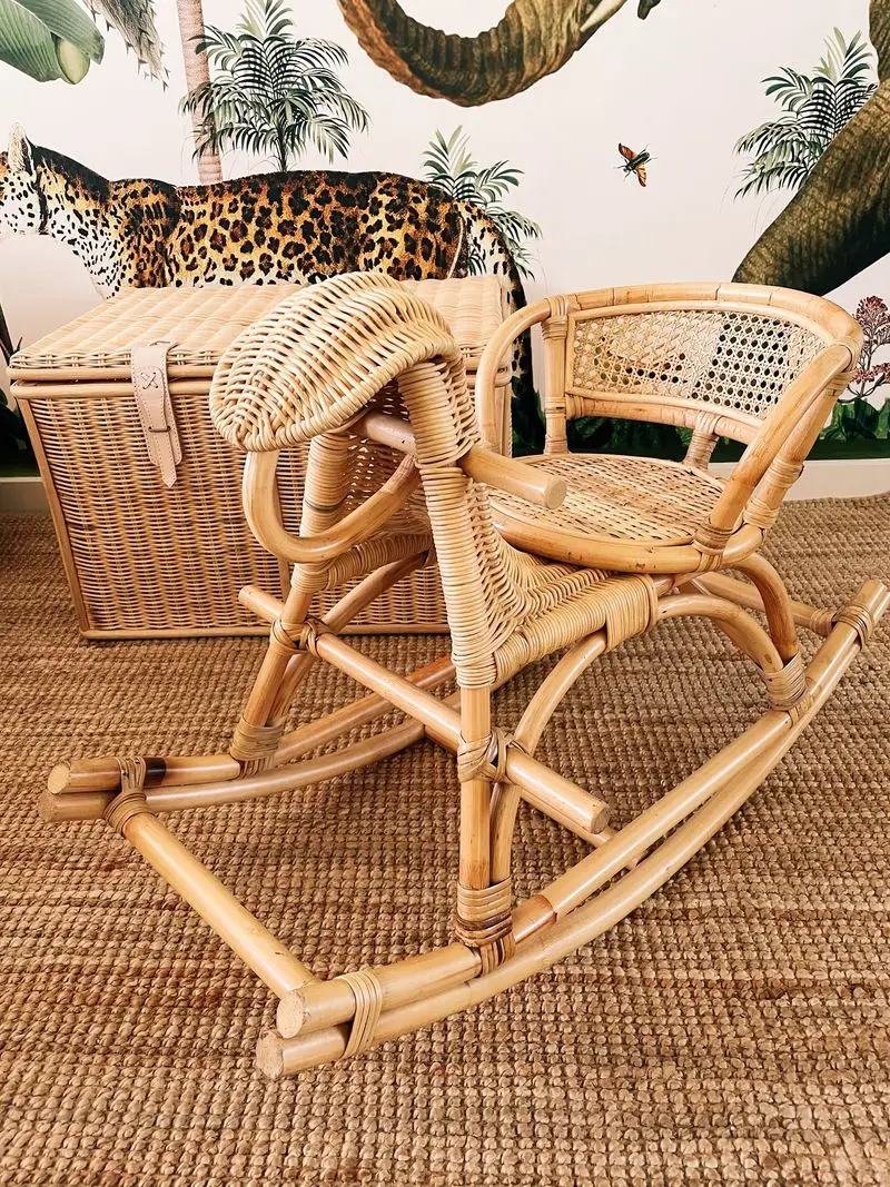 Rattan Baby Rocking Chair for Kid,  Rattan furniture product for baby , Rattan Rocking Ram