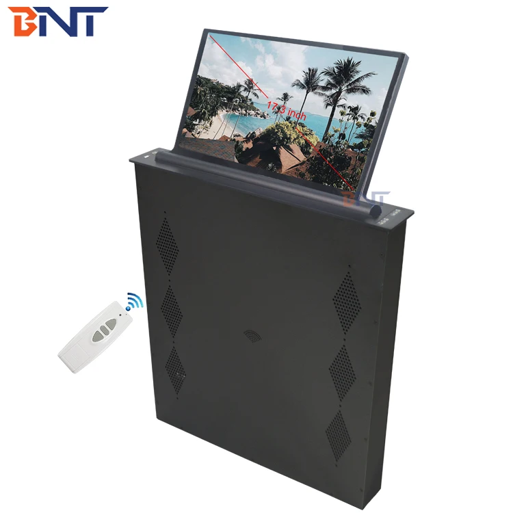 
Paperless audio video system conference table hidden lcd monitor lift mechanism  (62015010316)