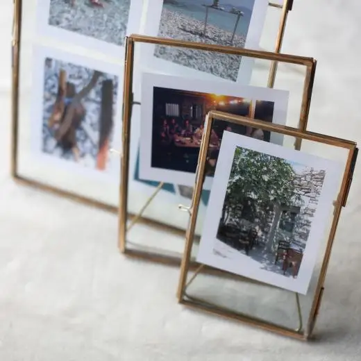double glass table photo frame