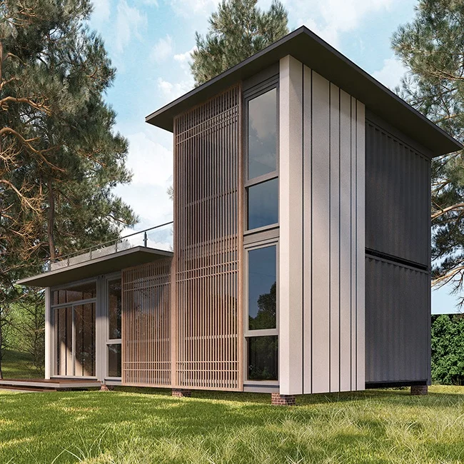 Custom modern modular 40FT shipping container 3 bedroom design prefab house