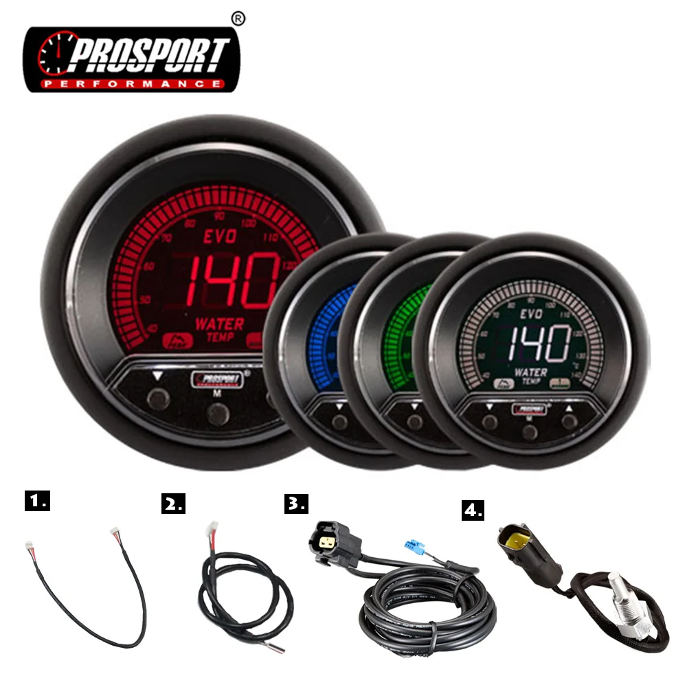 Универсальный 52 мм Цифровой Датчик температуры воды автоматический измеритель влажности 4 цветной ЖК-монитор