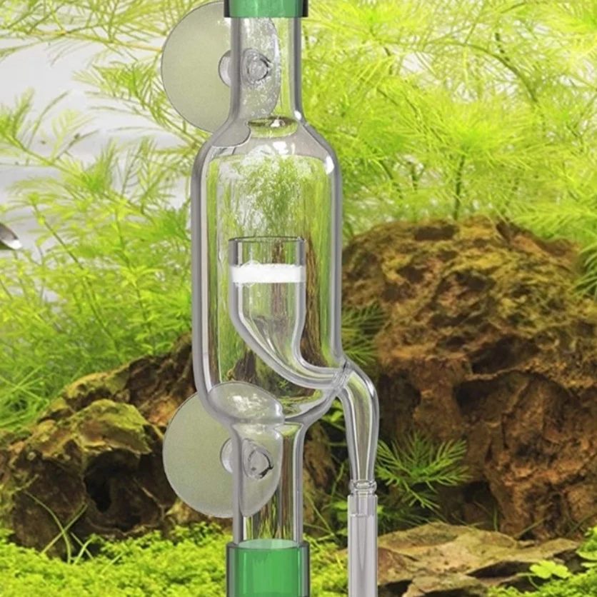 Aquatics Inline Diffuser 12/16 16/22 Glass CO2 Atomizer Bubble Diffuser Reactor Injector for Planted Aquariums Fish Tanks