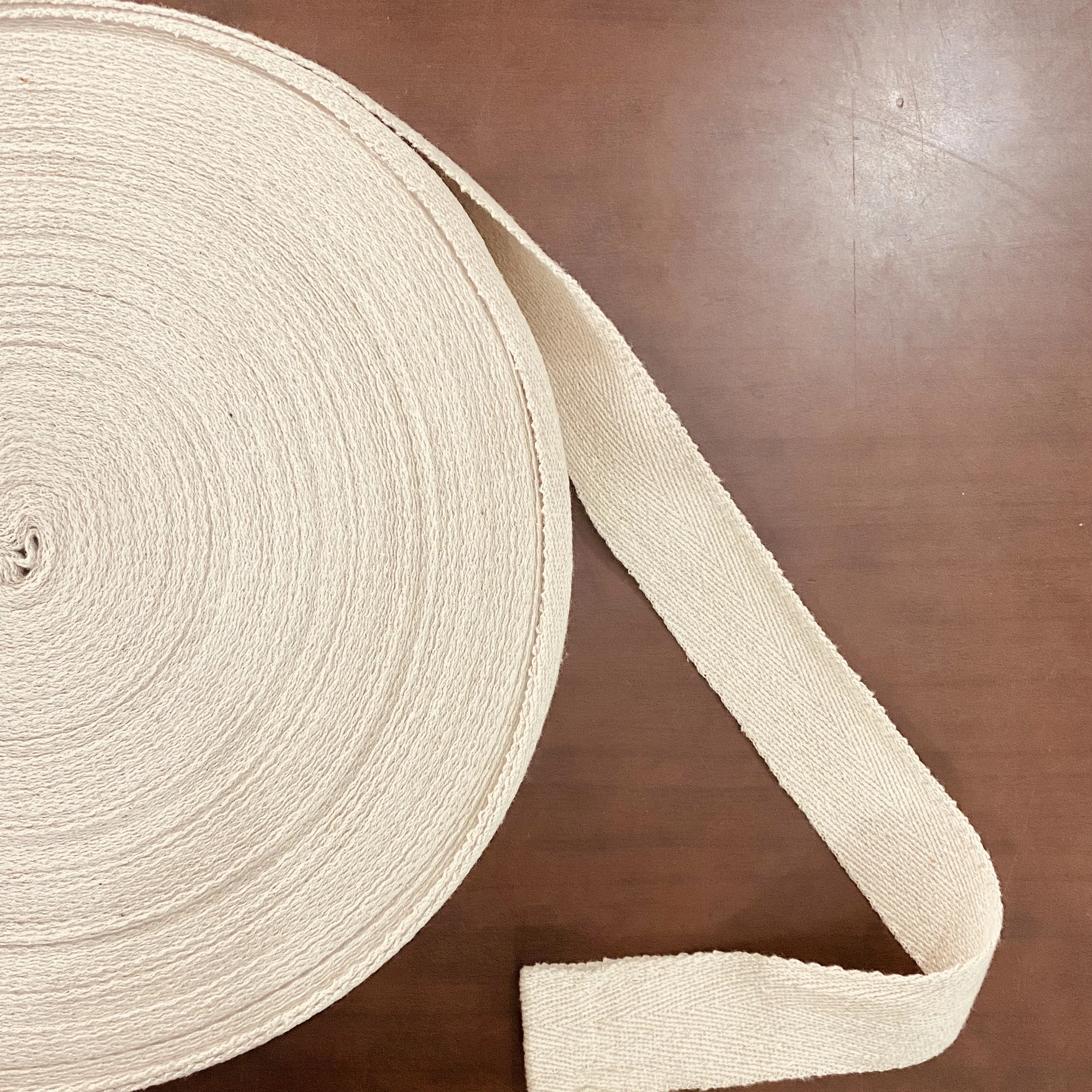 Customized High Strength Cotton Niwar Tape for Tent Tarpaulin 20 25 32 38 50 mm Organic Cotton Canvas Webbing For Belts Bags
