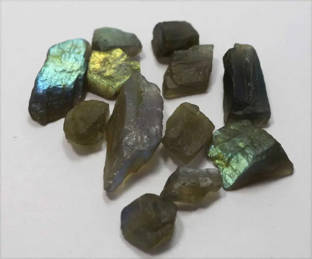 Natural Original Gray Labradorite Gemstone Rough Nuggets Factory Price Wholesale For Jewelry Making Healing Gemstone Rough