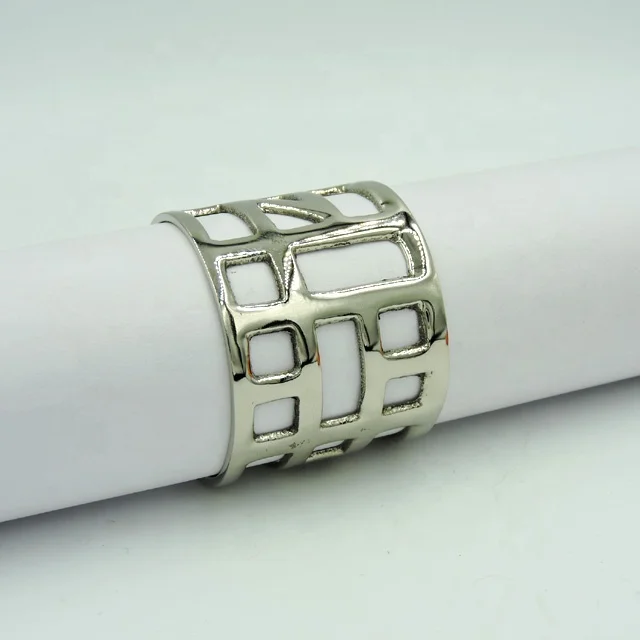 Christmas Snowflake Napkin Ring Silver Plated Table Decoration silver plated table napkin ring