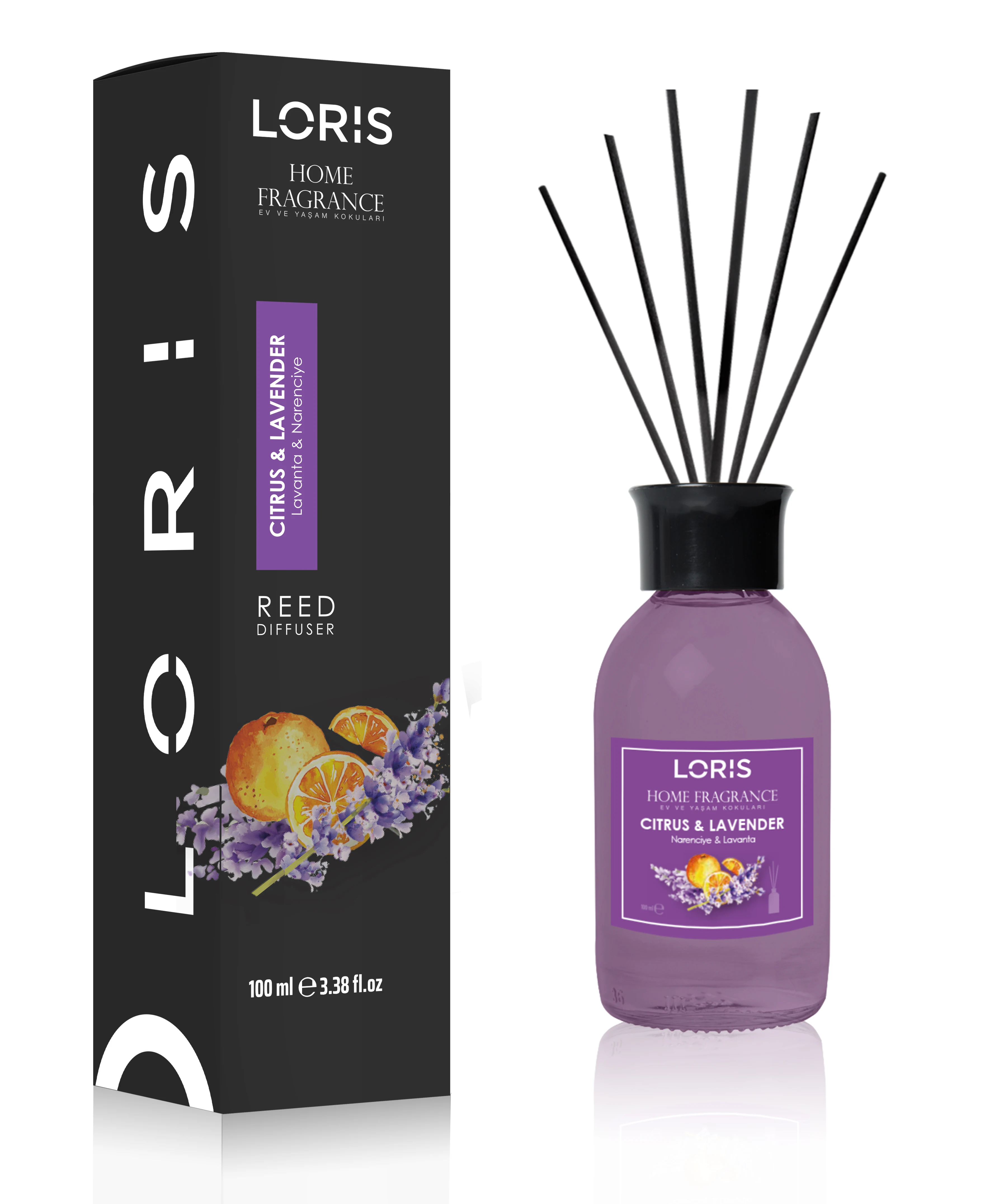 Освежитель воздуха с пружинным аромадиффузором LORIS 100 мл