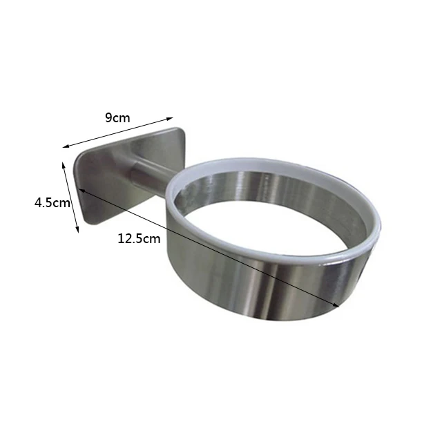 No drilling self adhesive stainless steel hair dryer holder wall mounted for bathroom