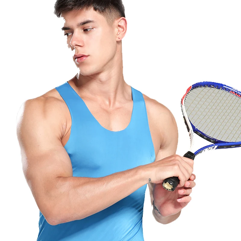  Ультра крутая анти-усадочная мужская майка дышащая быстросохнущая летняя спортивная для спортзала