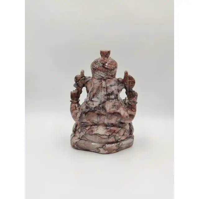 Porcelain Jasper Ganesha  Hand Carved Ganesh Idol For Home Decor Red Jasper Ganesha Figurine Home Decor Statue