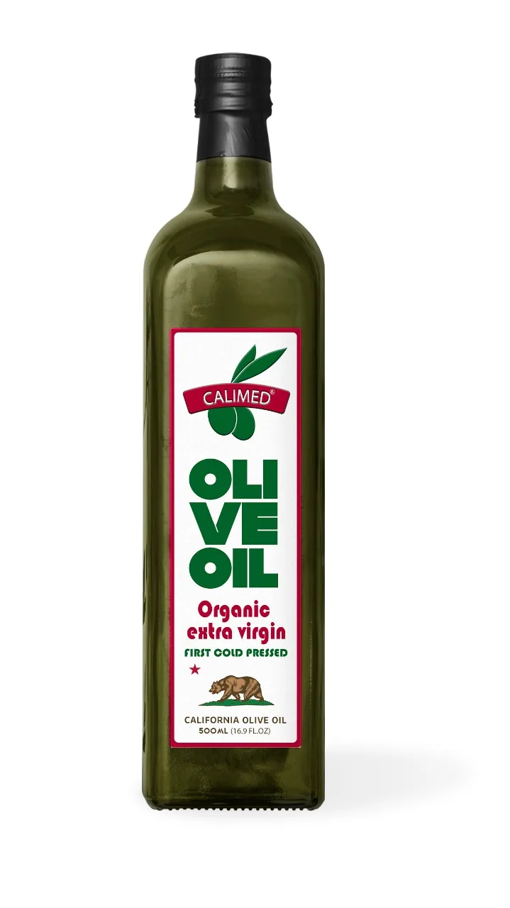 Cold pressed 100% natural pure organic olive oil.