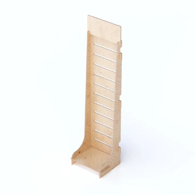 Top Sale Italian Fully Customizable 40x165cm Custom Shelves and Hooks Wooden Display for Trade Show